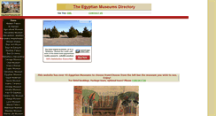 Desktop Screenshot of egyptianmuseums.net